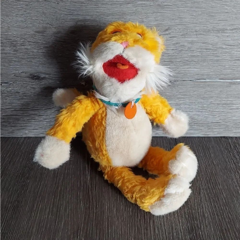 Vintage 1995 Sizzle The Cat Puzzle Place Russ Stuffed Plush Toy 